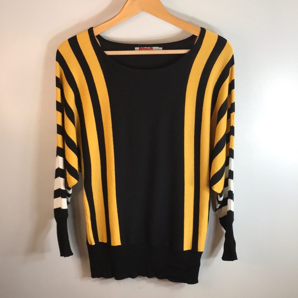 Carol Rose Striped Sweater Size Small